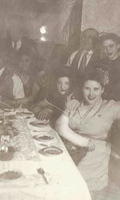 Fannie and Sammy Cohen's cake cutting, Nov 18, 1945