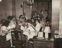 Pesach Passover First Seder Family Portrait. April 15, 1946. See notes.