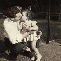 Louis Cohn and Harla Lee Baellow Loving. May 10, 1942