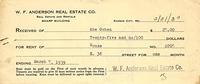 Abe Cohn $25 check for rent