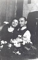 Fannie Cohn Cohen and Sammy, Before wedding, Nov 9, 1945