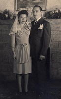 Fannie Cohn Cohen and Sammy, wedding portrait, Nov 11, 1945