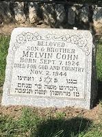 Melvin Cohn Headstone