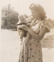 Fannie Cohn Cohen holding Marvin Cohen