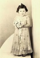 Harla Lee Baellow Loving as the flower girl.  KC, 1943.