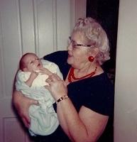 Rissel Rose Cohn Ribakoff holding Caroline Ribakoff Miller