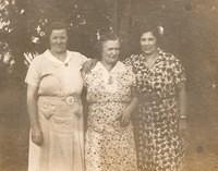 Lena Libby Balaban Cohn, Bala Komar Baellow, and Esther Baellow Wolfson, Abt 1938