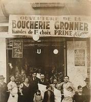 Zalman Choikhit Butcher Shop at 23 Rue Des Rosiers, Paris, France Pre WWII.  See notes.