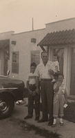 1953 - Larry, Ted, Linda, Marcia Clutz