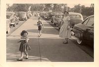 1949 - Thelma Hecht Clutz with Larry Clootz and Marcia Clutz Tropp, Chicago