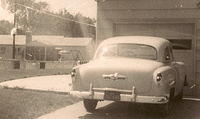 Family Car in front of the house on Wyoming, 1952