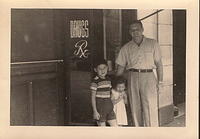 1949 - Ted Clutz w Larry Clootz and Marcia Clutz Tropp, Toronto, Canada