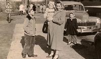 1953 - Larry Clootz, Thelma Hecht Clutz, Linda Clutz Cohn & Marcia Clutz Tropp