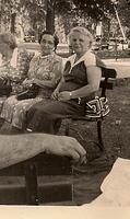 Anna Hecht & Ella Clutz at Swope Park, 1953