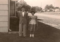 Larry Clootz, Marcia Clutz Tropp, 1954 - First Day of Sunday School at KI