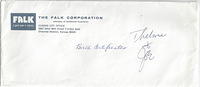 Thelma Hecht Clutz - Falk Corporation Envelope