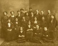 Wedding picture of Max and Anna Hecht.  Lodz, Poland, 1909.  See notes.