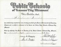 Thelma Hecht Clutz Elementary School Diploma 1932