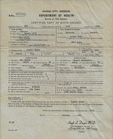 Temmie (Thelma) Hecht Birth Certificate