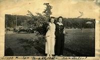 Thelma Hecht Clutz Magariel and Helen Lerner Clutz. Swope Park, 1941 (22 yrs old)