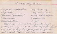 Thelma Hecht Clutz Recipe for Chocolate Chip Cookies