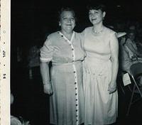 Esther Yellen with Sally Levin. 1950's