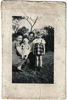 Steinlauf Family (Esther, Rochelle, Eddie, Joyce), 1947