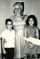 Bala Komar Baellow and Norman's kids Ron and Barbara Bayer