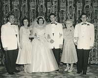 Wedding of Norman Baellow & Rita Mae Glass. 1956. See Notes.