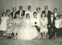 Wedding of Norman Baellow & Rita Mae Glass. 1956 at the Town House Hotel on 7th and State Ave. See Notes.