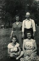 Esther Balaban Portnoy and Max w Goldie and Ann.  Chicago.  7/10/1948