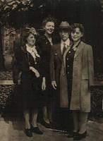 Portnoy Family.  Oct. 1944. Esther, Anna, Max, & Goldie.