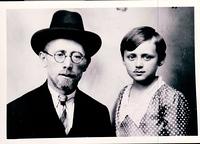 Mordechai Bleier and Violet Bleier Silvern, Senta, Czechoslovakia, abt 1927