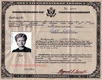 Violet Bleier Silvern, Certificate of Naturalization, 1965