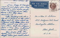 Postcard from Flo to Violet and Bill, 1964. See notes.