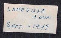 Lakeville, CT, 1949