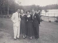 Bill and Violet Bleier Silvern & Friends at their wedding, Hollywood Hills Hotel, Old Forge, NY, 1950